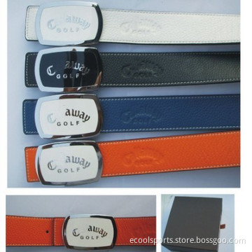 Lichee Pattern Multi Color Golf Belt with Ball Marker for Sport